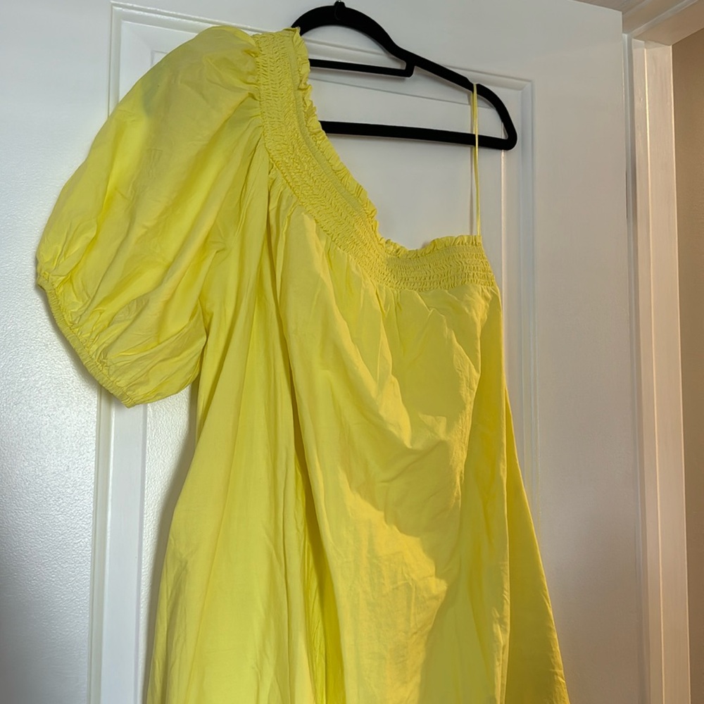 One shoulder Maxi Yellow Dress from Maeve